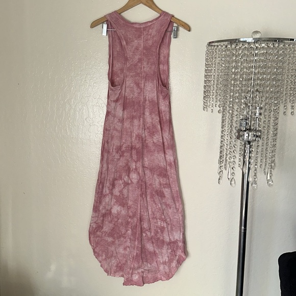 Pink CLOUD TIE DYE REVERIE MIDI DRESS Size Small - Picture 3 of 10